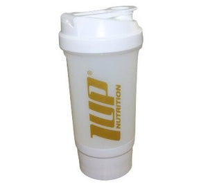 1Up Nutrition 1Up Shaker, White & Gold - 500 ml.