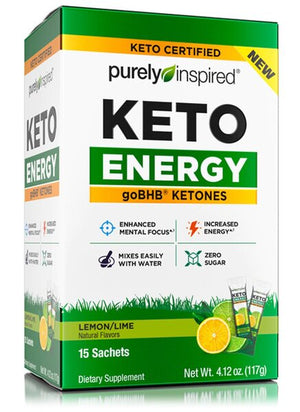 Purely Inspired Keto Energy, Lemon Lime - 15 sachets