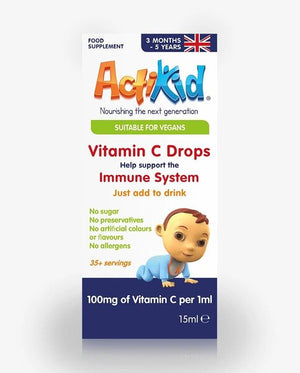 ActiKid Vitamin C Drops, Unflavoured - 15 ml.