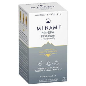 Minami MorEPA Platinum + Vitamin D3 - 60 softgels