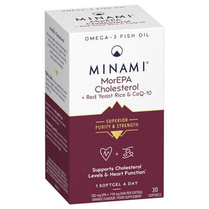 Minami MorEPA Cholesterol + Red Yeast Rice & CoQ-10 - 30 softgels