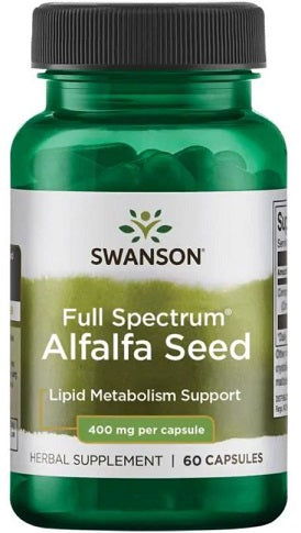 Swanson Full Spectrum Alfalfa Seed, 400mg - 60 caps