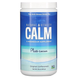 Natural Vitality Natural Calm Plus Calcium, Unflavored - 454 grams