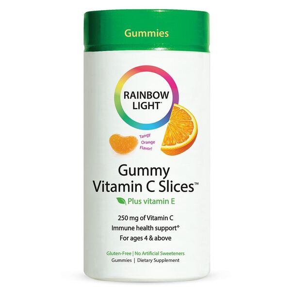 Rainbow Light Gummy Vitamin C Slices, Tangy Orange - 75 gummies
