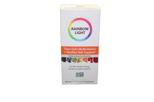 Rainbow Light Teen Girl's Multivitamin + Healthy Skin Support - 180 tablets