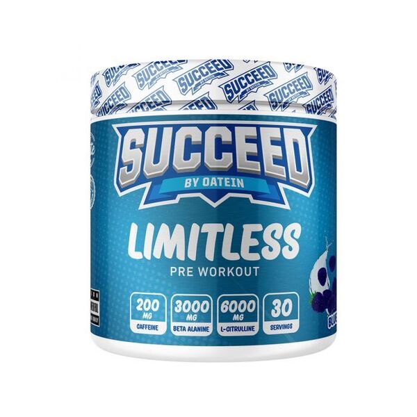 Oatein Succeed Limitless, Blue Razz - 360 grams