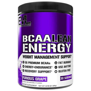 EVLution Nutrition BCAA Lean Energy, Furious Grape - 309 grams