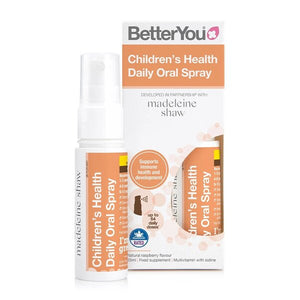 BetterYou Children's Health Daily Oral Spray, Natural Raspberry - 25 ml.