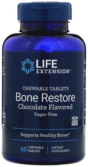 Life Extension Bone Restore, Chocolate - 60 chewable tablets