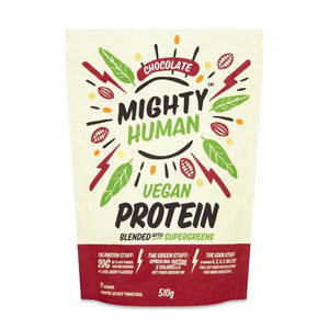 Mighty Human Vegan Protein, Chocolate - 510 grams