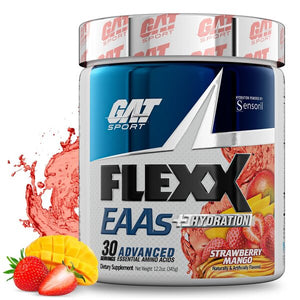 GAT Flexx EAAs + Hydration, Strawberry Mango - 345 grams