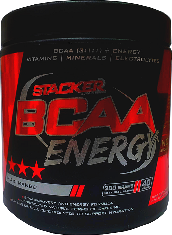Stacker2 Europe BCAA Energy, Miami Mango - 300 grams