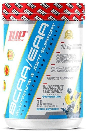 1Up Nutrition His BCAA/EAA Glutamine & Joint Support Plus Hydration Complex, Blueberry Lemonade - 450 grams