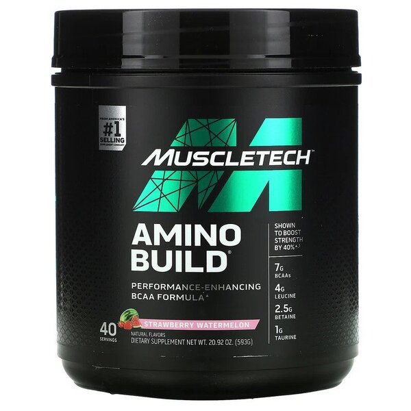 MuscleTech Amino Build, Strawberry Watermelon - 593 grams