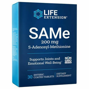 Life Extension SAMe S-Adenosyl-Methionine, 200mg - 30 enteric coated tabs
