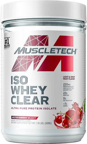 MuscleTech Iso Whey Clear, Arctic Cherry Blast - 500 grams