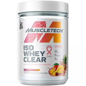 MuscleTech Iso Whey Clear, Pink Tropical Punch - 508 grams