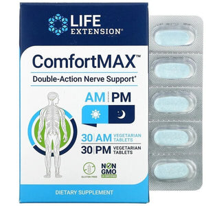 Life Extension ComfortMax - 30 AM + 30 PM vegetarian tabs