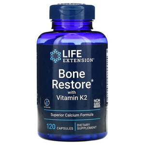 Life Extension Bone Restore with Vitamin K2 - 120 caps
