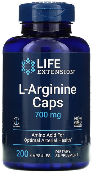 Life Extension L-Arginine Caps, 700mg - 200 vcaps