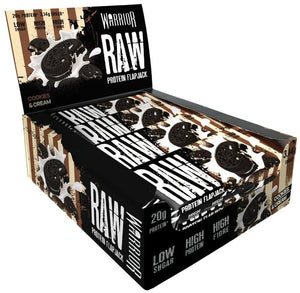 Warrior Raw Protein Flapjack, Cookies & Cream - 12 bars