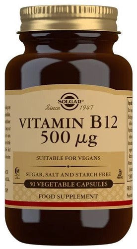 Solgar Vitamin B12, 500mcg - 50 vcaps