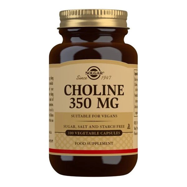 Solgar Choline, 350mg - 100 vcaps