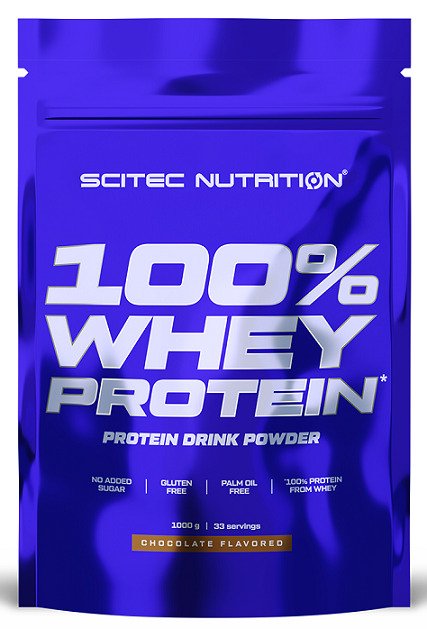 SciTec 100% Whey Protein, White Chocolate - 1000 grams