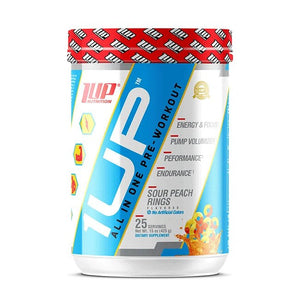 1Up Nutrition 1Up For Men Pre-Workout, Sour Peach Rings - 412 grams
