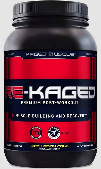 Kaged Muscle Re-Kaged, Iced Lemon Cake - 834 grams