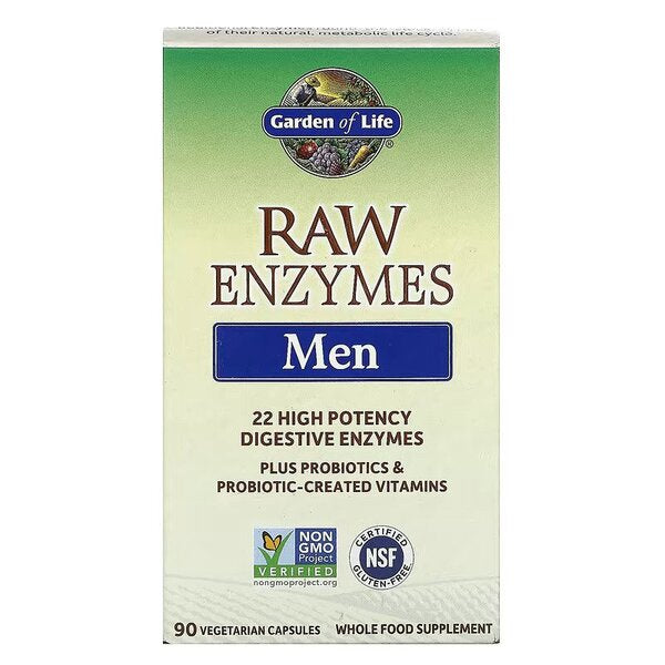 Garden of Life RAW Enzymes Men - 90 vcaps