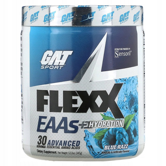 GAT Flexx EAAs + Hydatrion, Blue Razz - 360 grams