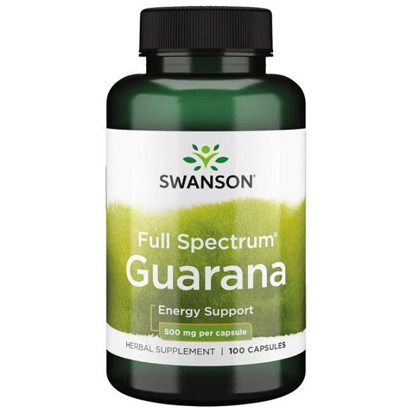 Swanson Guarana, 500mg - 100 caps