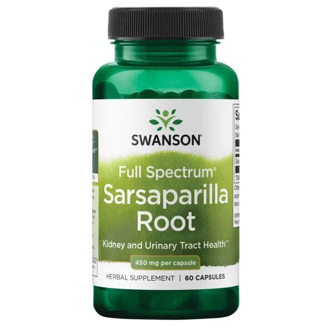 Swanson Sarsaparilla Root, 450mg - 60 caps