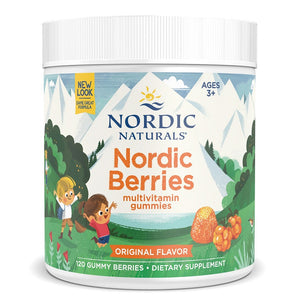 Nordic Naturals Nordic Berries Multivitamin, Original Flavor - 120 gummy berries