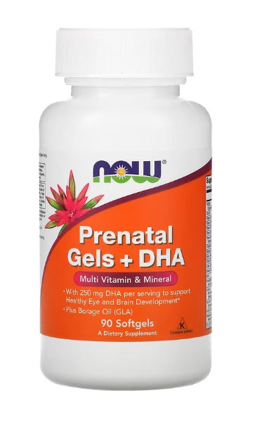 NOW Foods Prenatal Gels + DHA - 90 softgels