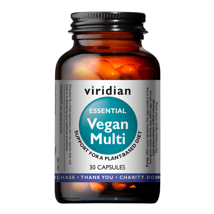 Viridian Multivitamin Vegan Essential 30's